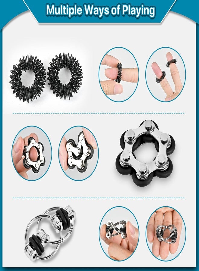 Dr.Kbder Fidget Toys Adults Pack 6PC, Christmas Stocking Stuffers for Teen Boy Fidgets for Classroom Cool Gadget Desk Toys for Teens Figette Spinner Figits Ring ADHD Autism Must Have Stress Anxiety Relief Toy - Image 5